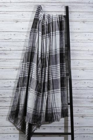Super Plush Savillei Checkered Blanket, 200x220cm