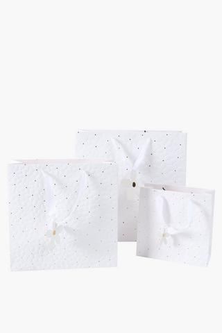 Embossed Flower Gift Bag Small