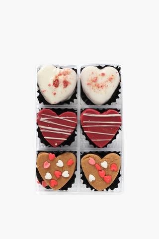 6 Piece Chocolate Hearts Gift Box,190g