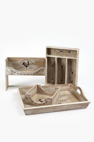 Farm House Wooden Tray