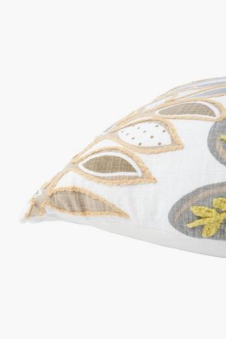 Textured Rope Nola Floral Scatter Cushion, 50x50cm