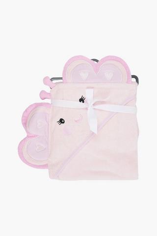 3d Emma Butterfly Hooded Towel