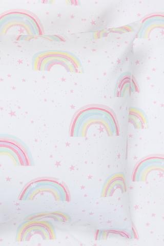 Winter Soft Touch Madera Ditsy Rainbow Pillowcase