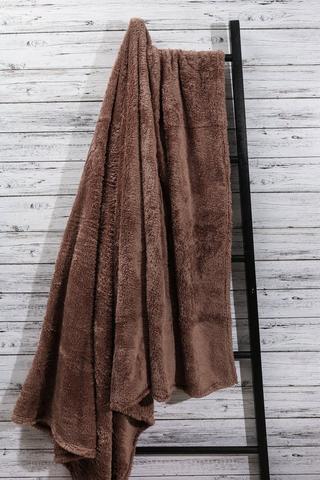 Long Pile Plain Blanket, 180x200cm
