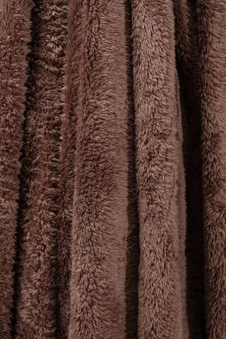 Long Pile Plain Blanket, 180x200cm