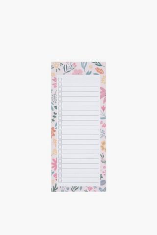 Shopping List Blush Foral