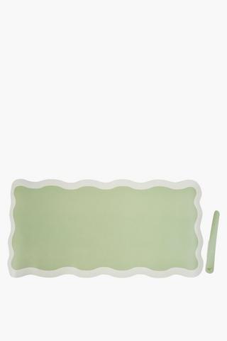 Scalloped Desk Mat