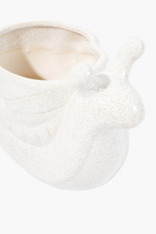 Ceramic Snail Planter, 14x11cm