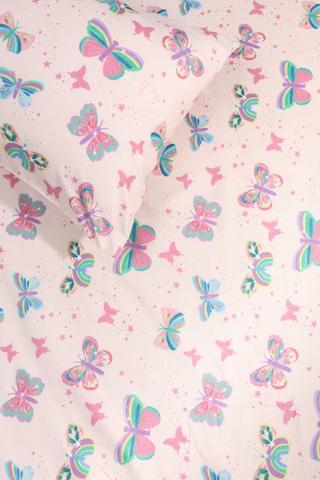 Neblina Butterfly Reversible Fitted Sheet