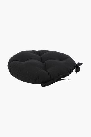 Plain Round Cotton Chair Pad, 40cm