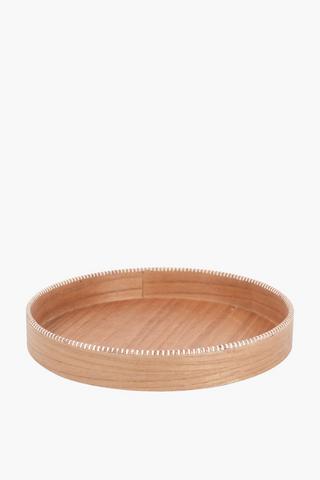 Tray With Wooden Base