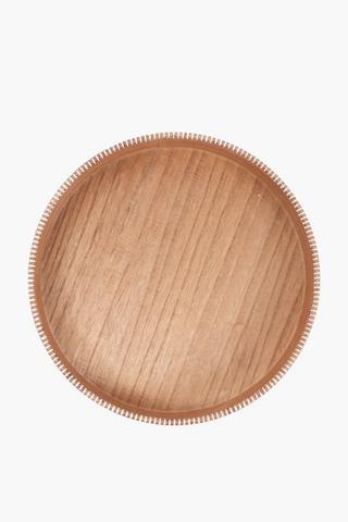 Tray With Wooden Base