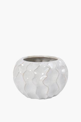 Wavy Shore Planter, 15x15cm