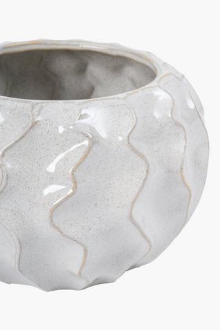 Wavy Shore Planter, 15x15cm