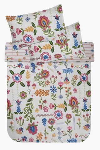 Polycotton Haltia Reversible Duvet Cover Set