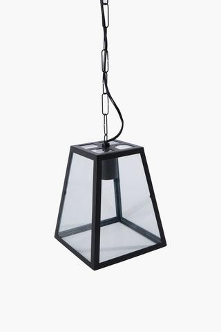 Metal And Glass Hanging Pendant, E27