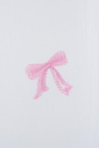 Taped Bow Sheer Curtain, 140x225cm