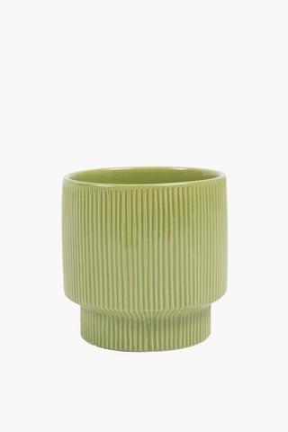 Pin Stripe Planter, 12x14cm