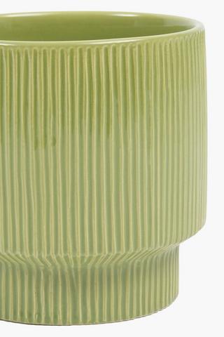 Pin Stripe Planter, 12x14cm