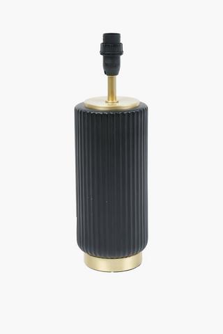 Fluted Ceramic Lamp Base, E14