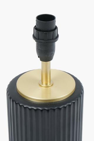 Fluted Ceramic Lamp Base, E14