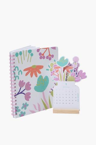 A4 Notebook With Calendar Set