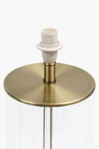 Fluted Glass Lamp Base, E14