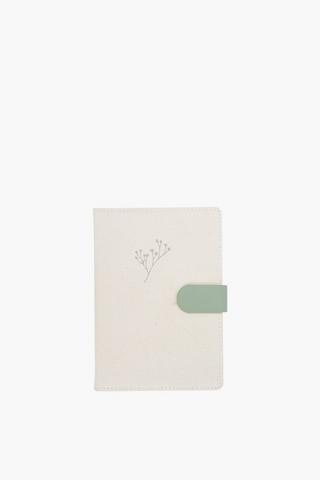 A5 Canvas Flower Notebook
