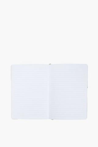 A5 Canvas Flower Notebook