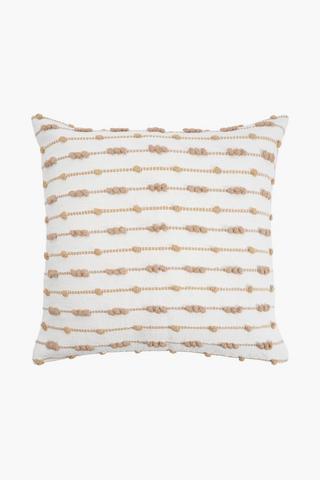 Madison Textured Exposed Slub Scatter Cover Only, 60x60cm