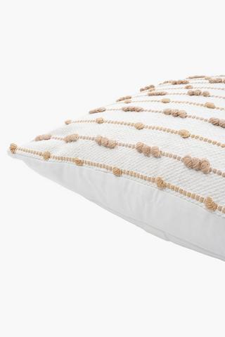 Madison Textured Exposed Slub Scatter Cover Only, 60x60cm