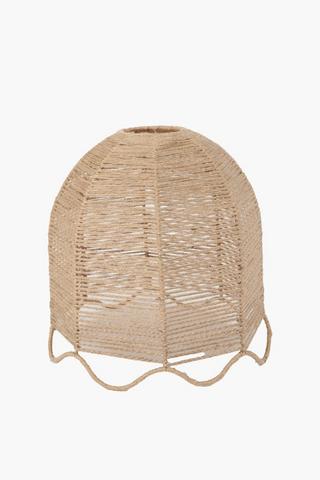 Woven Jute Wave Pendant, 38x37cm