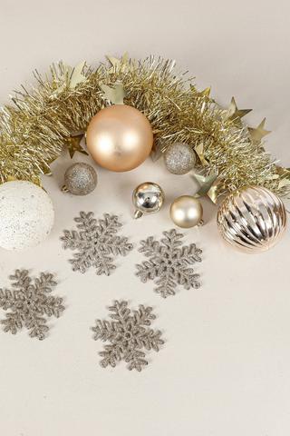 40 Pack Hanging Snowflake Bauble