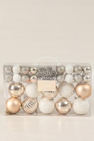 40 Pack Hanging Snowflake Bauble