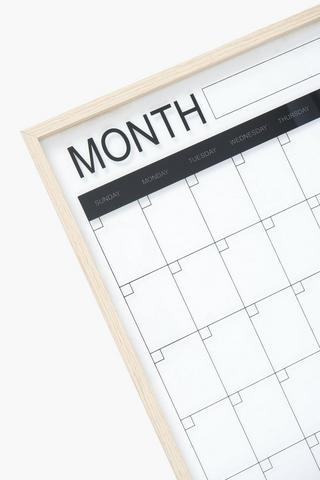 Memo Board Monthly Planner Clear