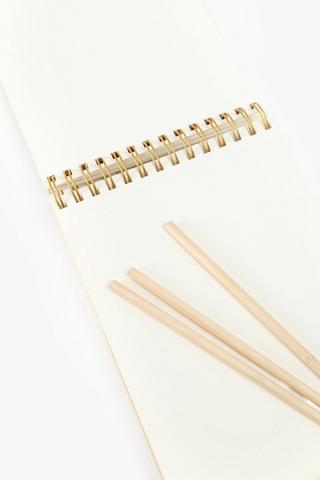 Sketch Pad With Pencils