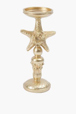 Starfish Pillar Candle Holder, 10x25.5cm