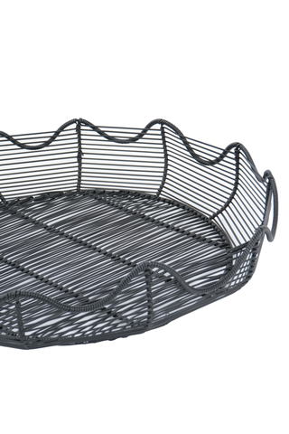 Ntombi Scallop Decor Tray, 60x10cm