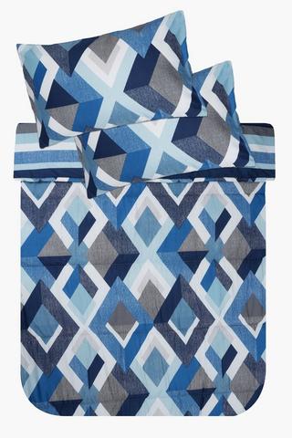 Soft Touch Lexa Geometric Reversible Comforter Set
