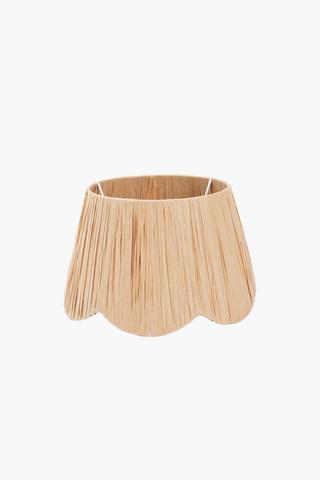 Tapered Raffia Lamp Shade, 16x18cm