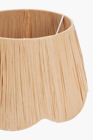 Tapered Raffia Lamp Shade, 16x18cm