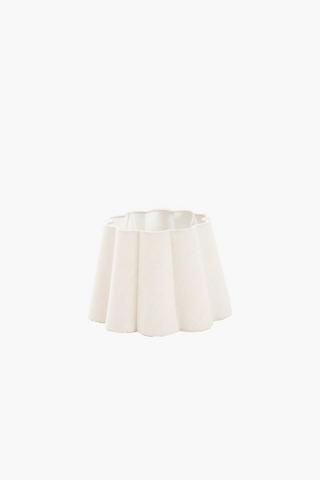 Dublin Tapered Scallop Lamp Shade, 20x18cm