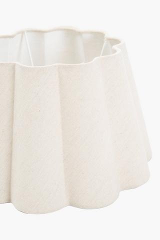 Dublin Tapered Scallop Lamp Shade, 20x18cm