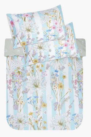 Coralbloom Soft Touch Reversible Duvet Cover Set