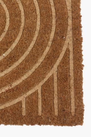 Coir Arched Doormat, 45x75cm
