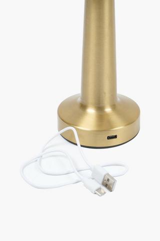 Rechargeable Metal Hurst Lamp, 9x21cm