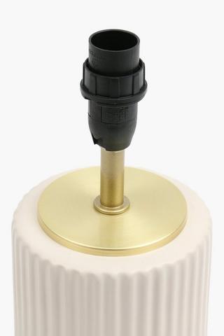 Fluted Ceramic Lamp Base, E14