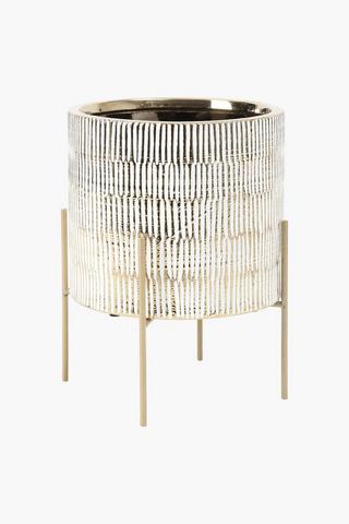 Antique Ceramic Standing Planter, 18x29cm