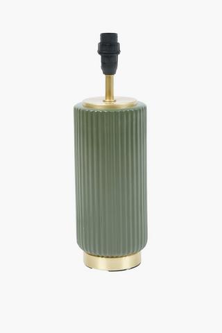 Fluted Ceramic Lamp Base, E14