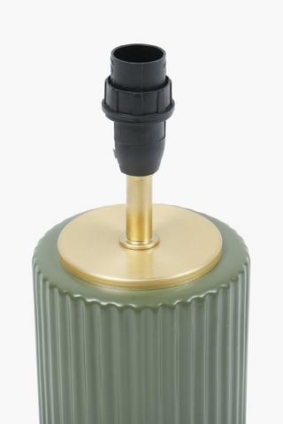 Fluted Ceramic Lamp Base, E14